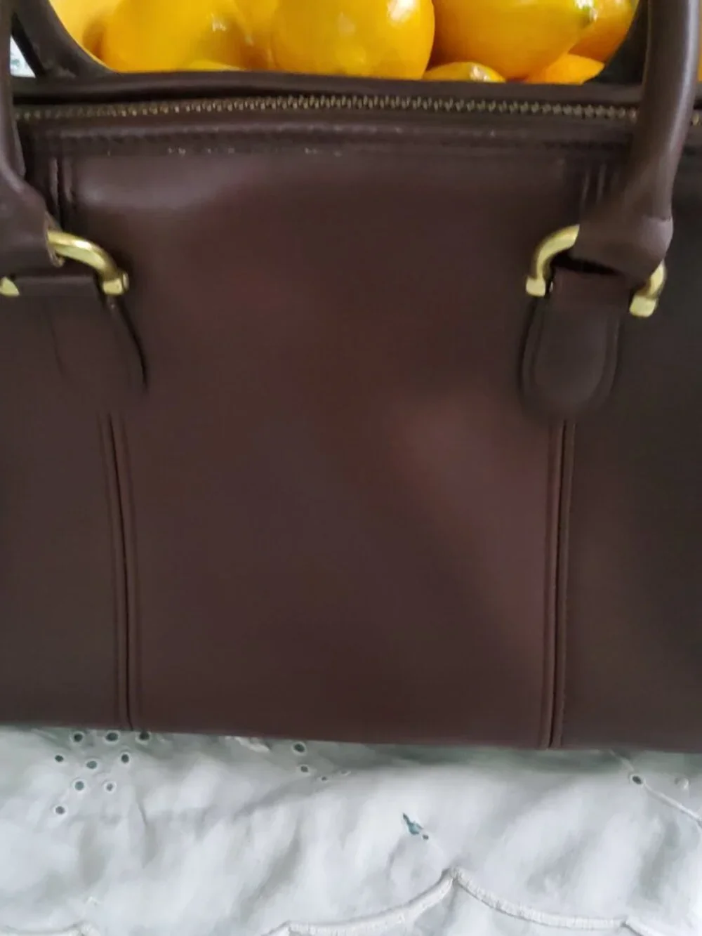 Vintage Coach Beaumont Satchel in Mahogony 9871